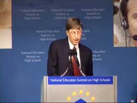 Embedded thumbnail for Bill Gates at National Education Summit 